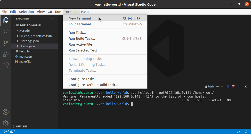 Yocto Programming with VSCode - Variscite Wiki